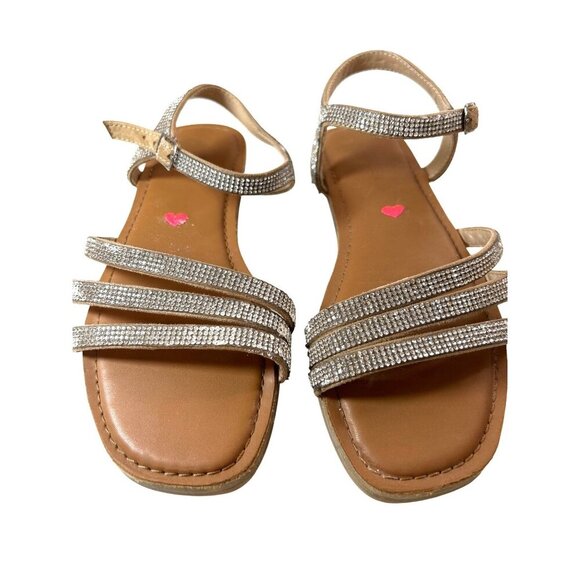 Steve Madden Girls Sandals Rhinestone Size 3 - Picture 1 of 10